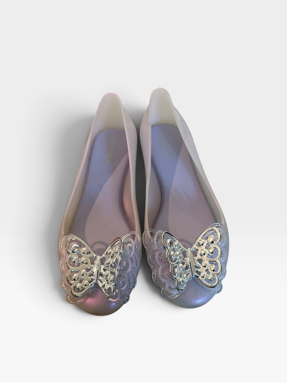 Mini Mellisa  Iridescent Butterfly Flats size 2